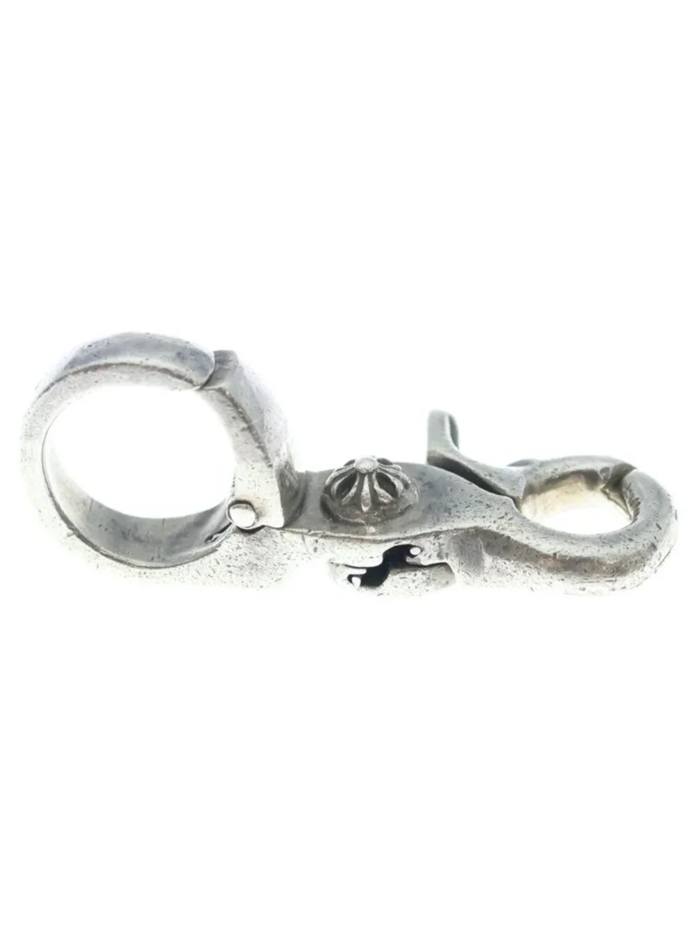 Chrome Hearts Quick Clip Cross Ball Silver Necklace